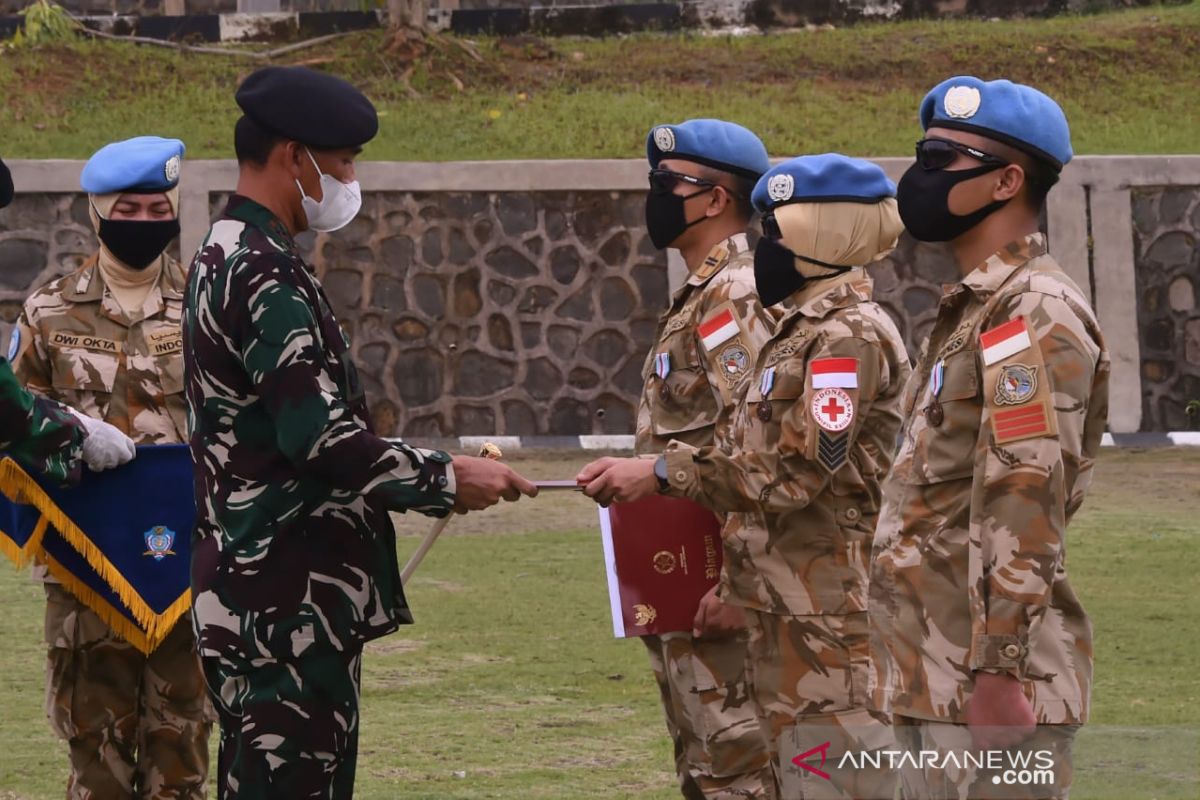 Usai misi perdamaian, 186 prajurit Konga Unifil selesai karantina