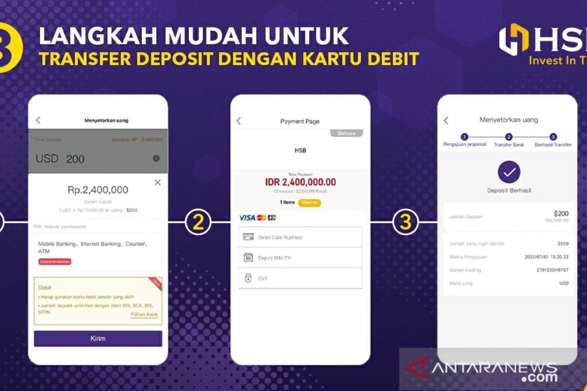 HSB Trading kembangkan transfer deposit via kartu debit