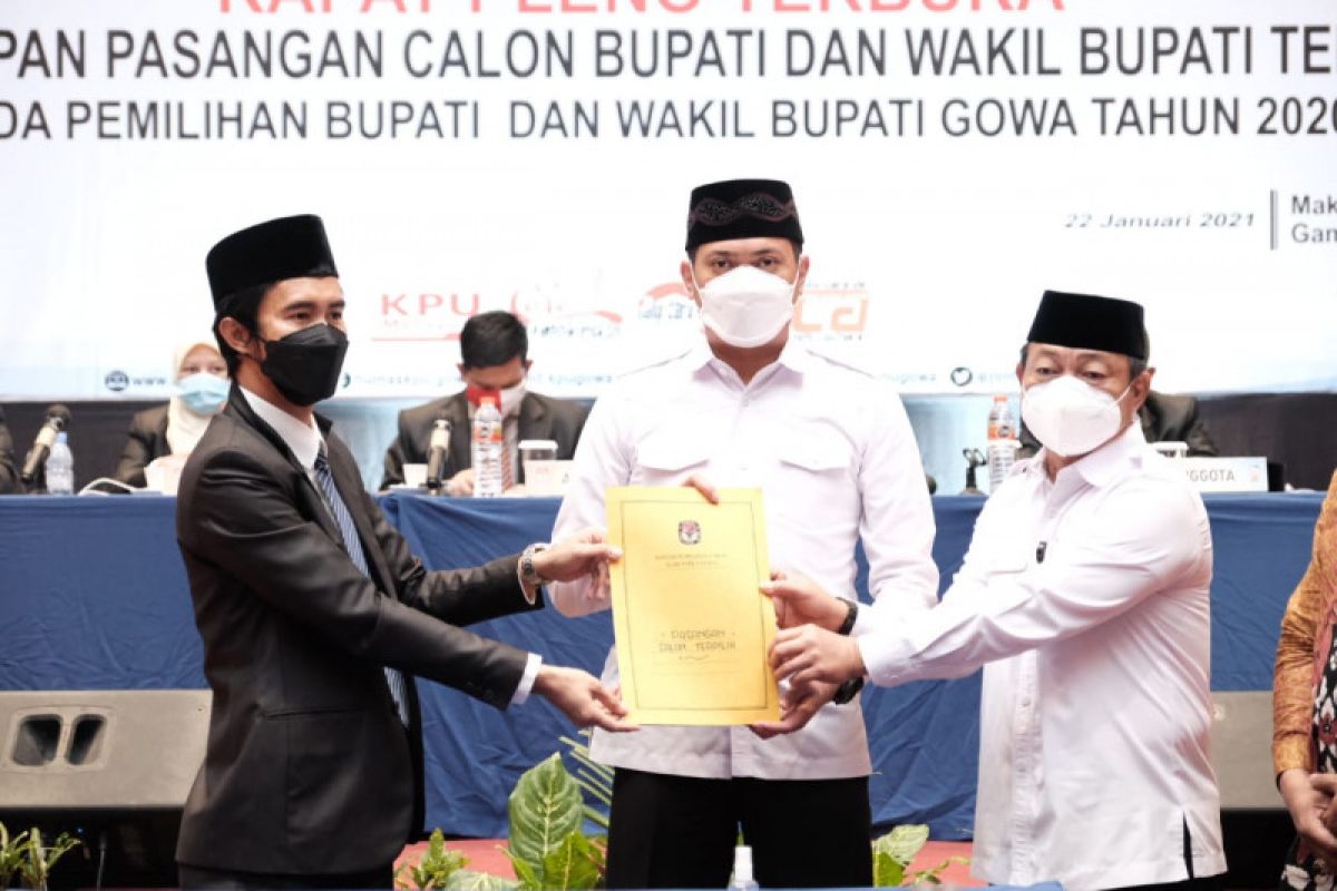 KPU Kabupaten Gowa tetapkan Adnan-Kio paslon bupati-wabup terpilih