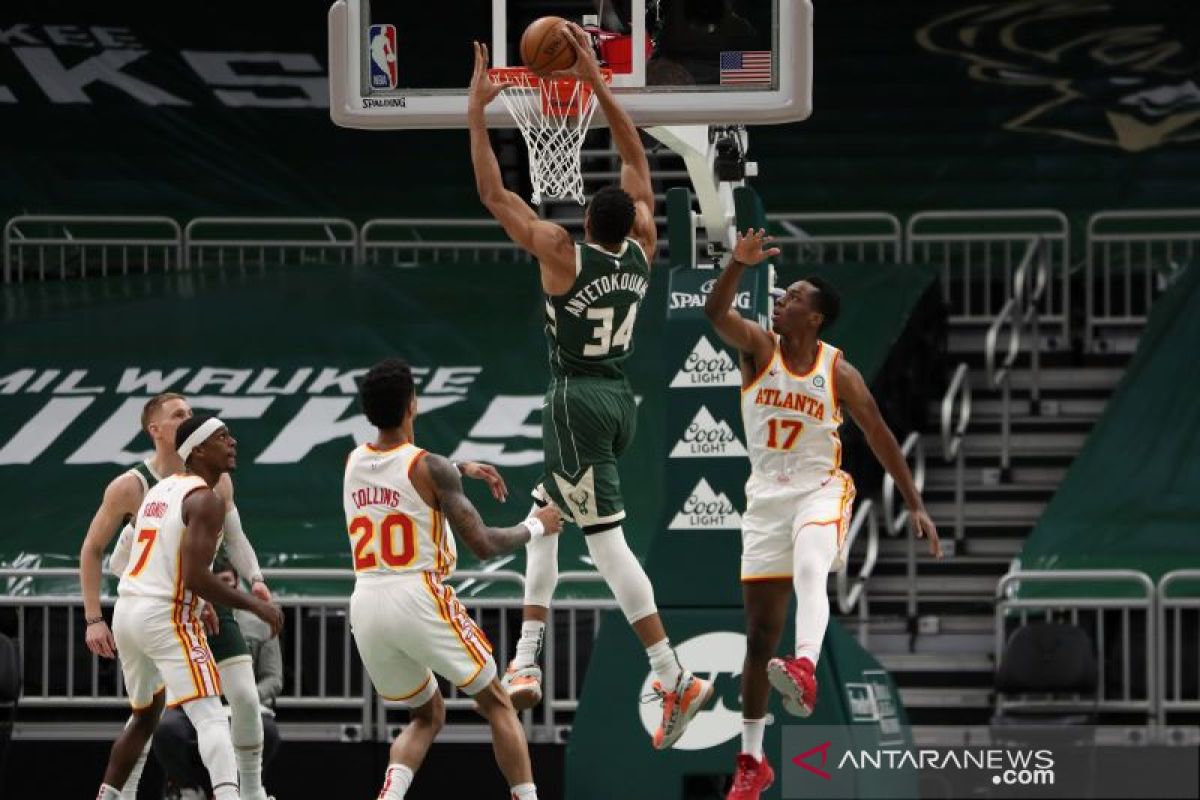 Giannis Antetokounmpo bawa Bucks raih kemenangan atas Cavaliers