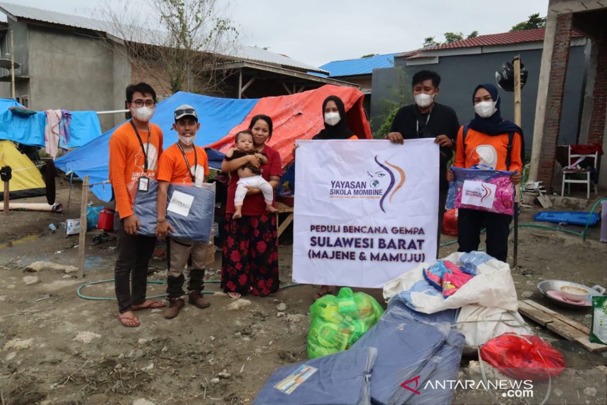 Sikola Mombine Sulteng bantu logistik kaum rentan korban gempa Mamuju