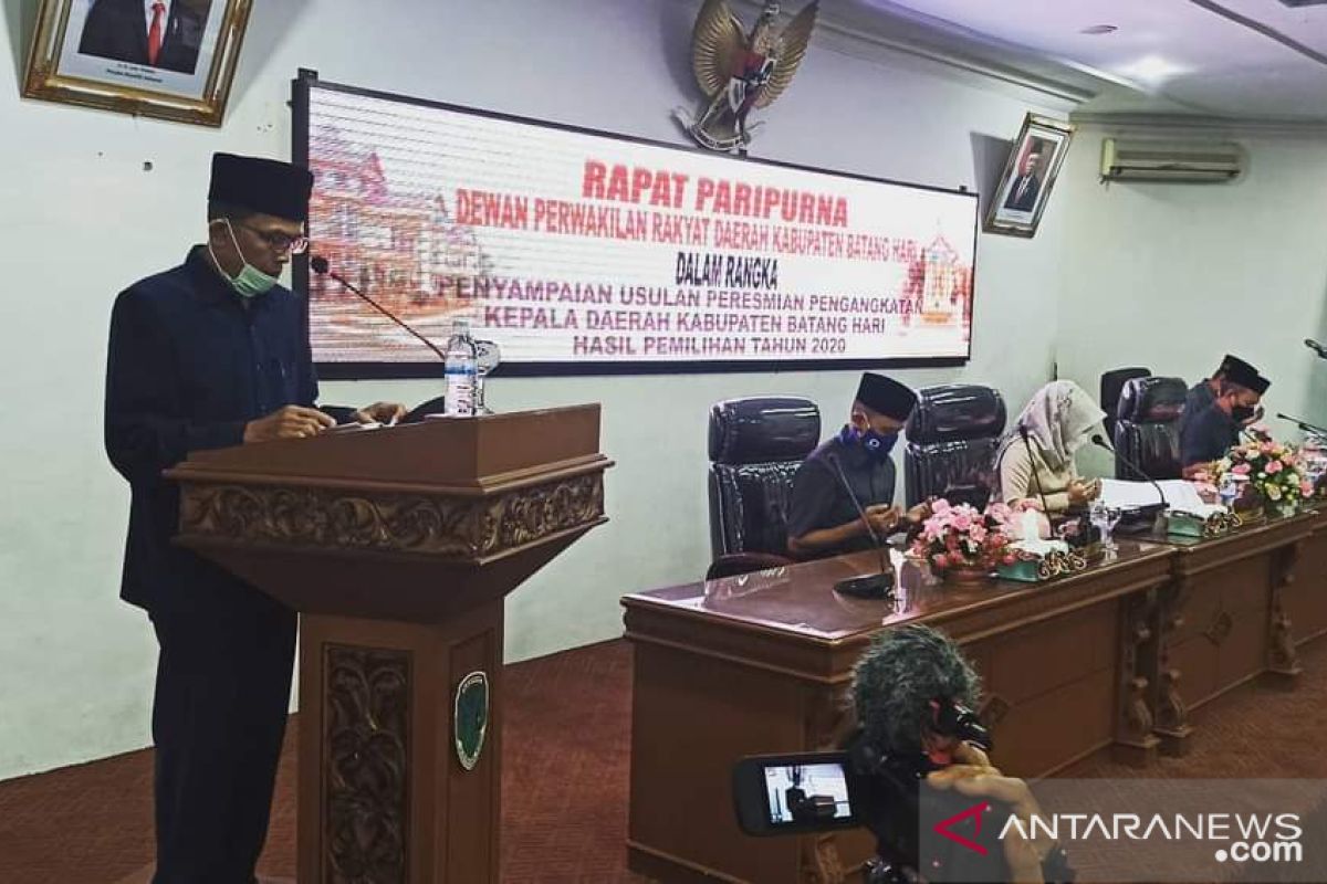 DPRD ajukan pelantikan Bupati Batanghari terpilih