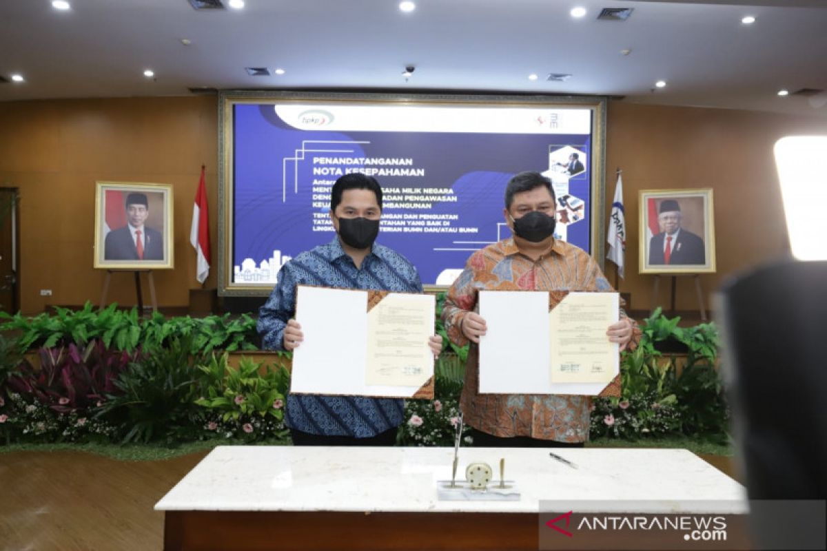 Kementerian BUMN-BPKP MoU tingkatkan akuntabilitas cegah korupsi