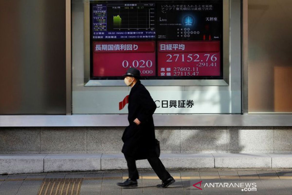 Saham Jepang berakhir menguat, indeks Nikkei terangkat 0,58 persen