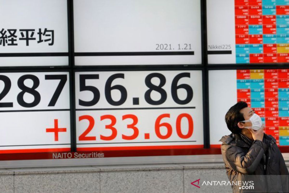 Saham Tokyo dibuka melonjak, Indeks Nikkei tembus level 30.000 poin
