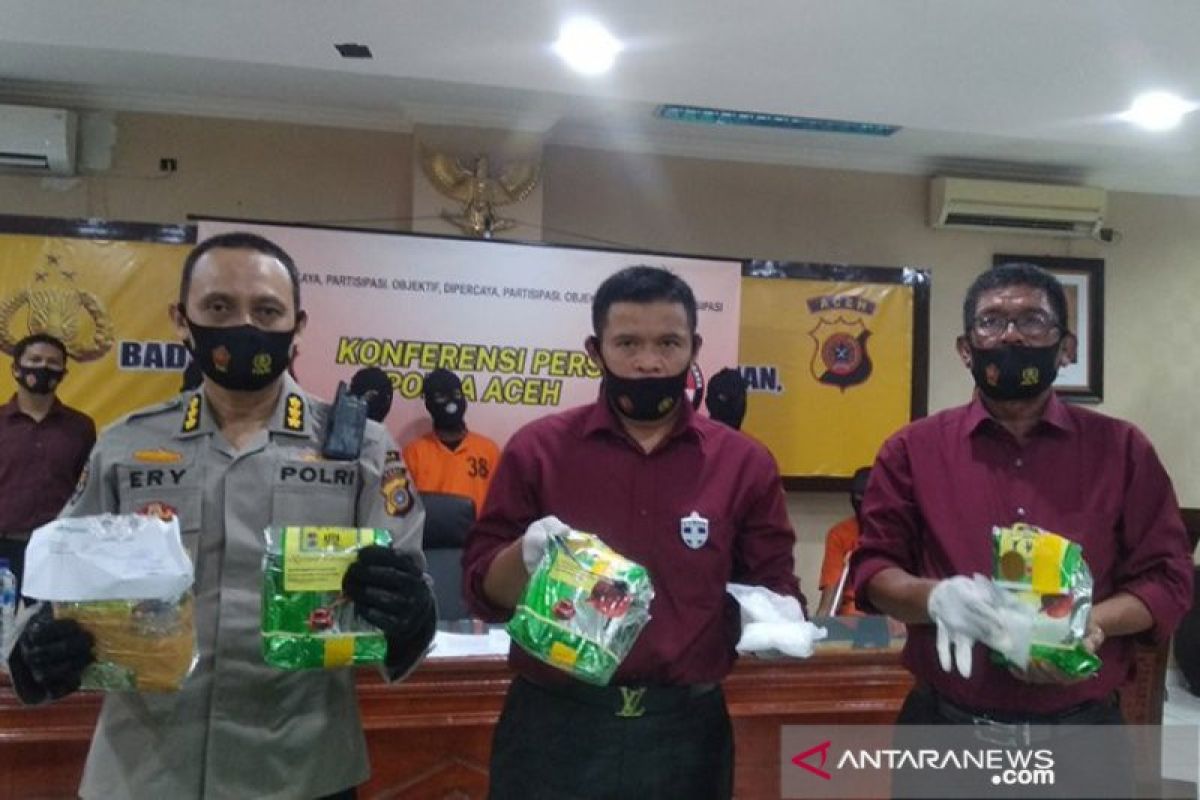 Polres Bireuen Aceh ungkap 340 Kg sabu dari kapal nelayan