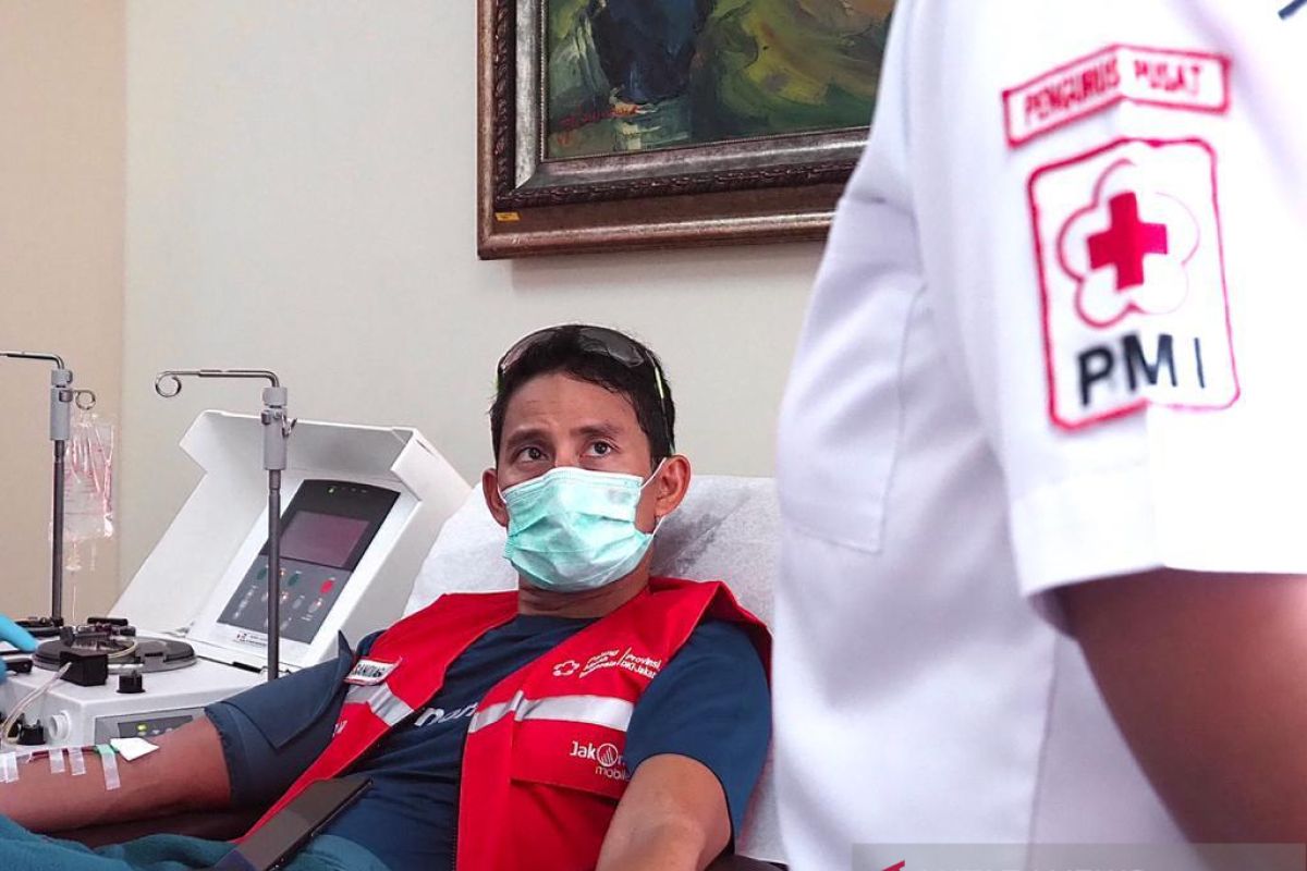 Sandiaga Uno donorkan plasma konvalesen bagi pasien COVID-19