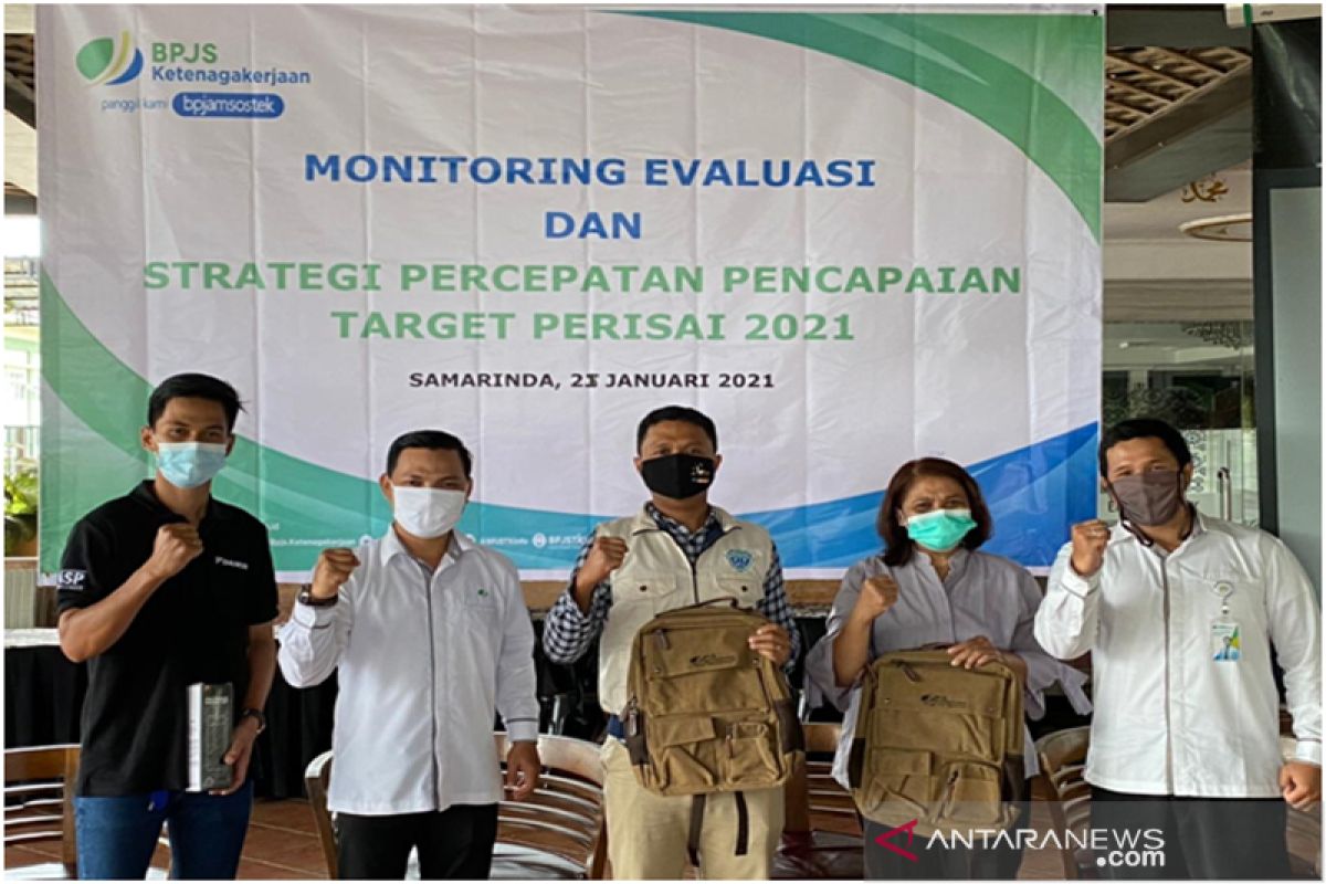 BPJAMSOSTEK Samarinda Monitoring dan Evaluasi Program Kerja Agen Perisai