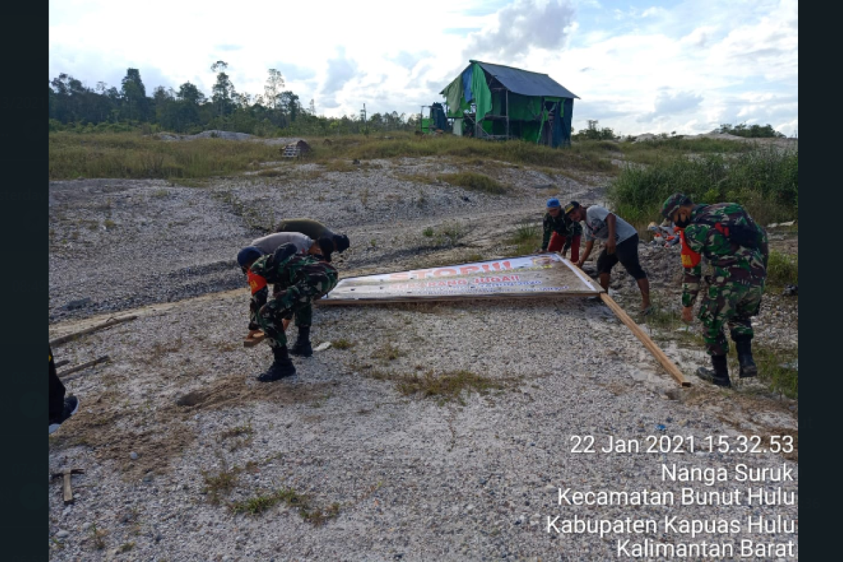 Polisi imbau hentikan aktivitas tambang emas ilegal di Kapuas Hulu