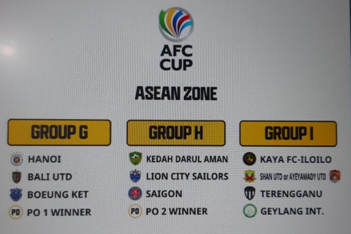 Bali United segrup Hanoi FC di Piala AFC 2021