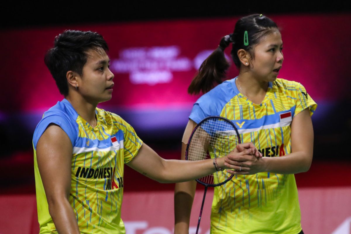 Ganda putri Indonesia Greysia/Apriyani petik kemenangan kedua di BWF Finals