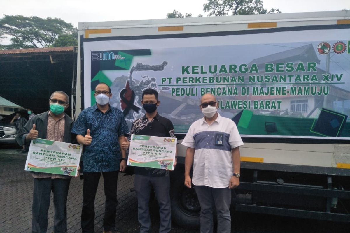 PTPN XIV Makassar salurkan bantuan logistik kepada korban gempa Majene