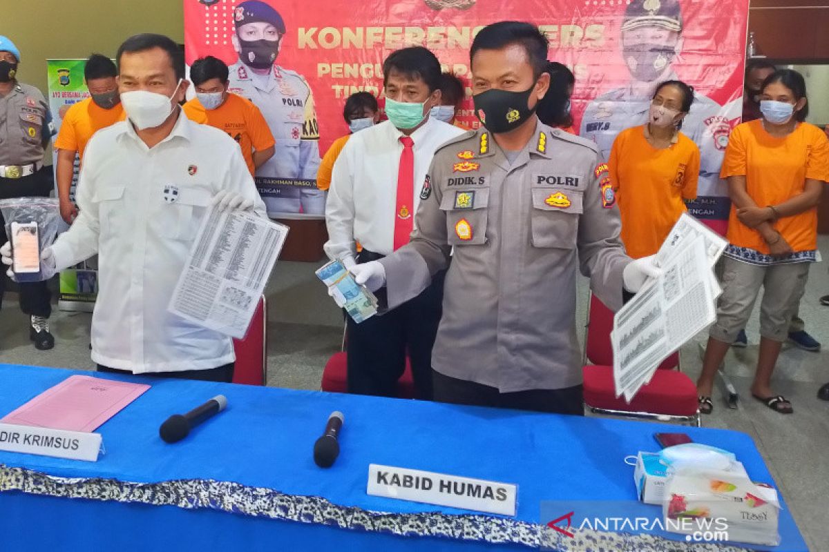 Polisi ringkus sembilan pelaku judi online di Sulteng