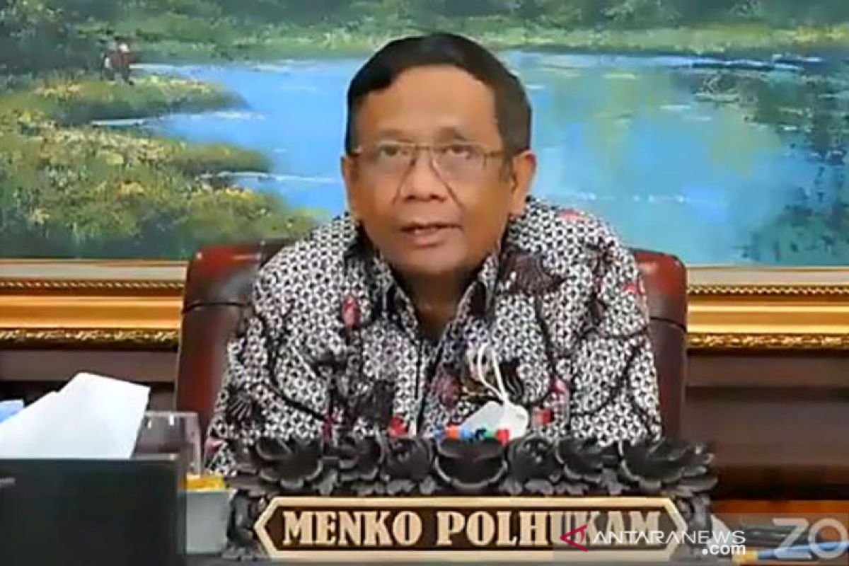 Menkopolhukam Mahfud MD ingatkan COVID-19 musuh bersama