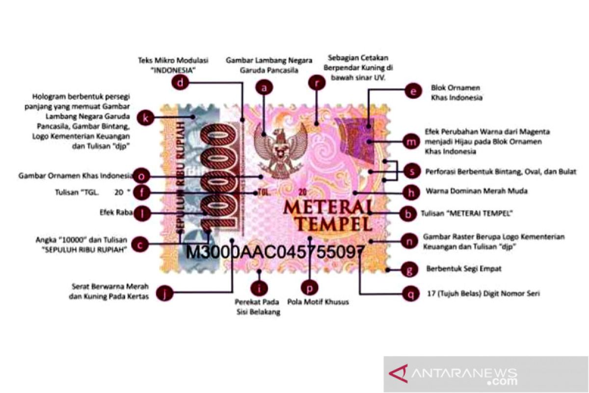 DJP perkenalkan desain meterai baru Rp10.000