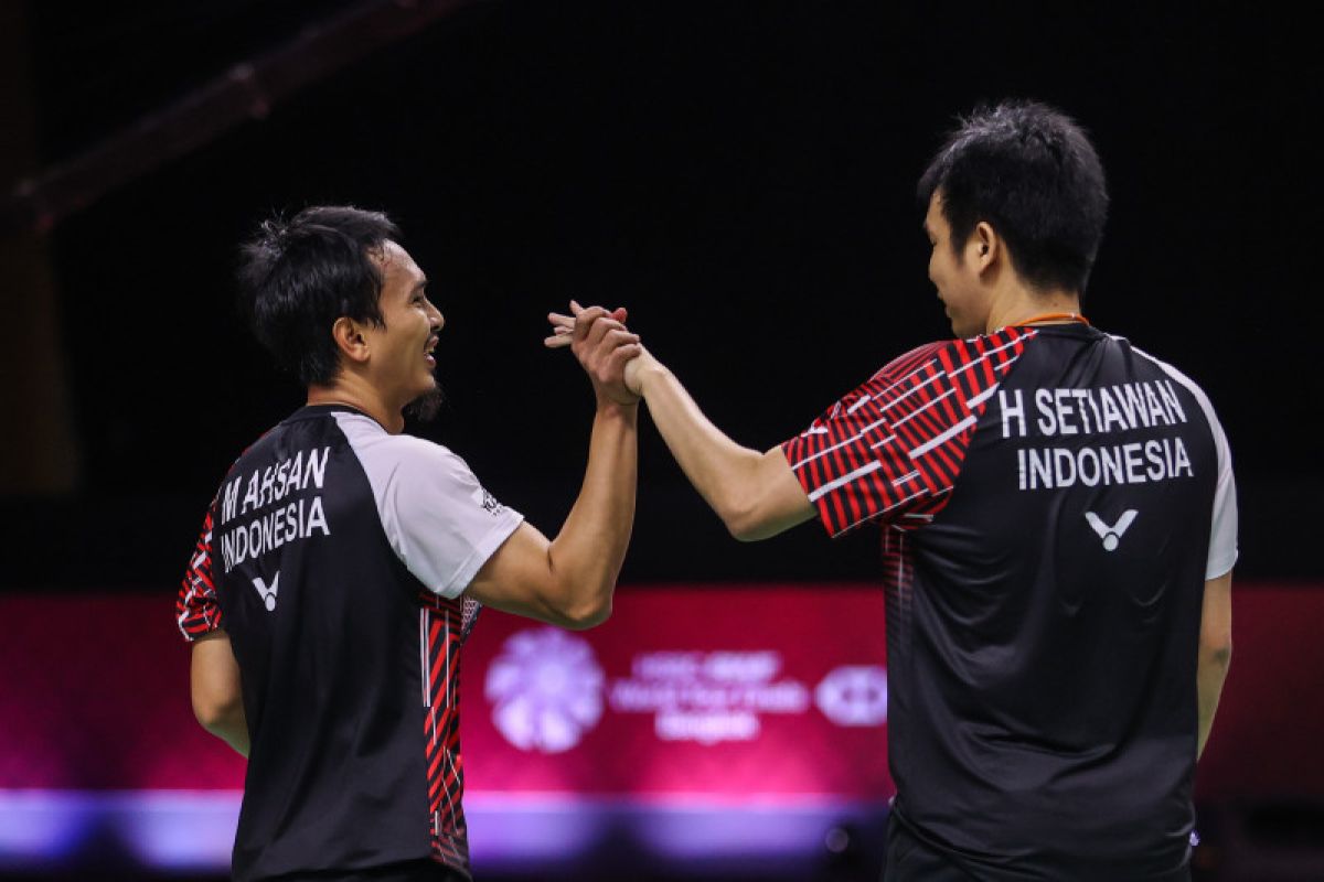 Hendra/Ahsan melenggang  ke final World Tour Finals 2021