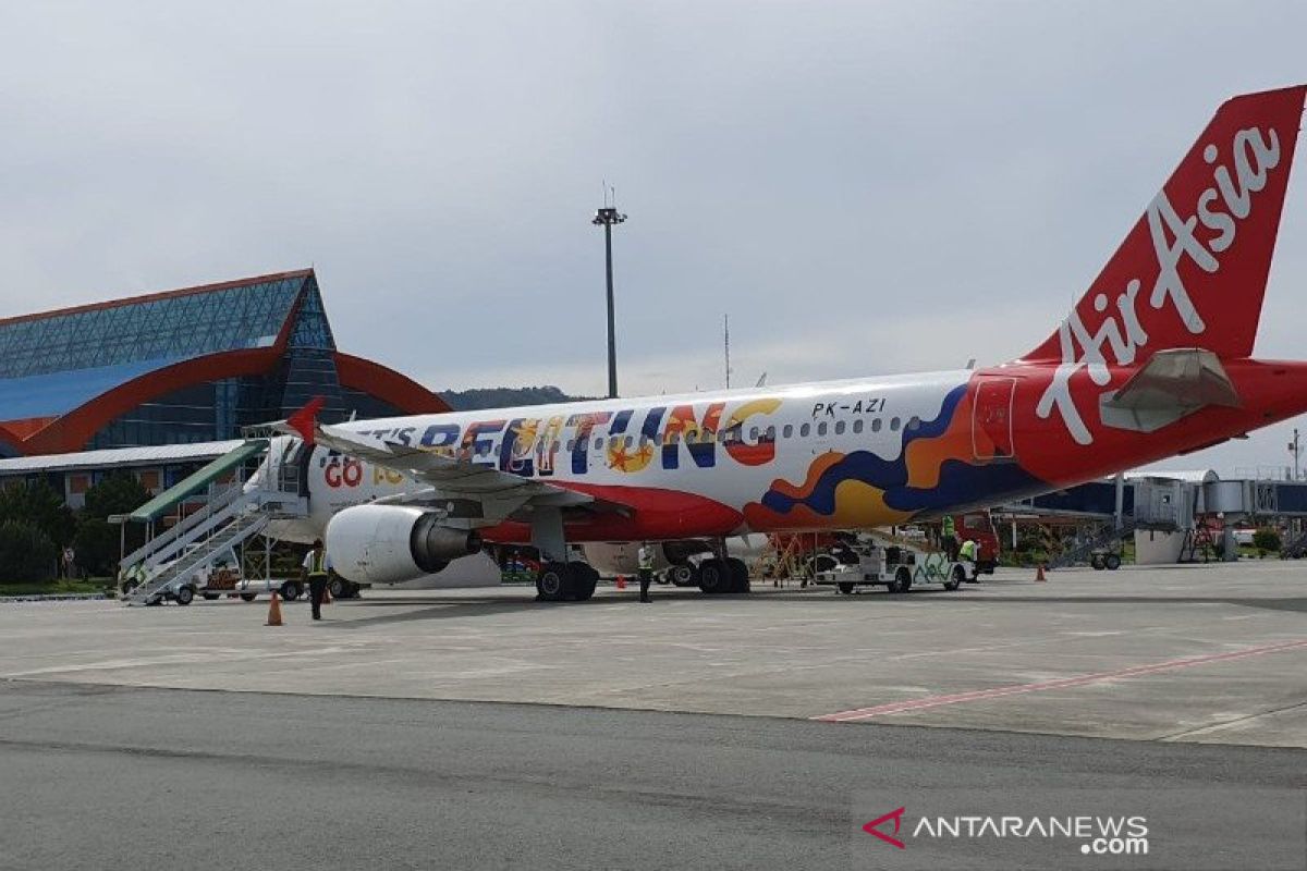 H-1 larangan mudik, arus penumpang di bandara Belitung meningkat