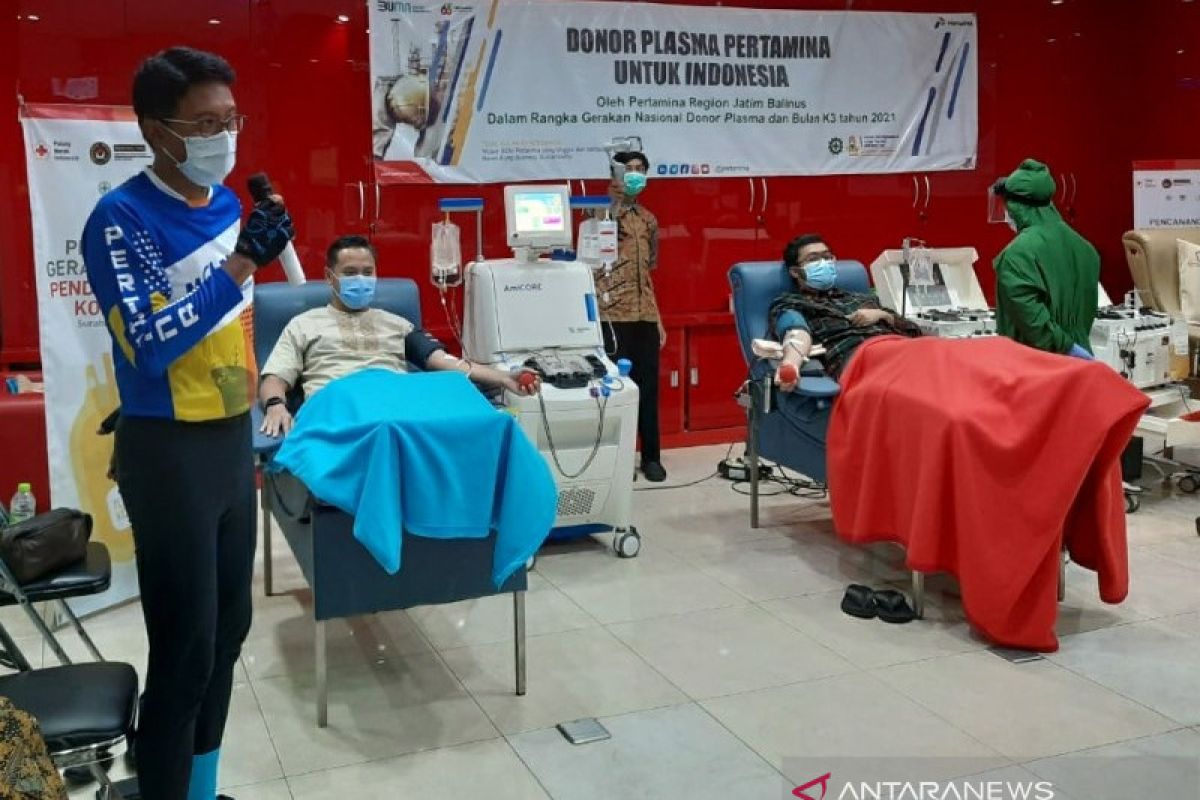 Karyawan Pertamina Jatimbalinus donorkan plasma konvalesen