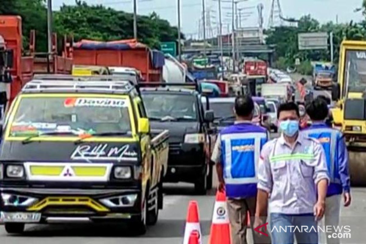 Dua lajur tol Surabaya-Gempol kembali dibuka