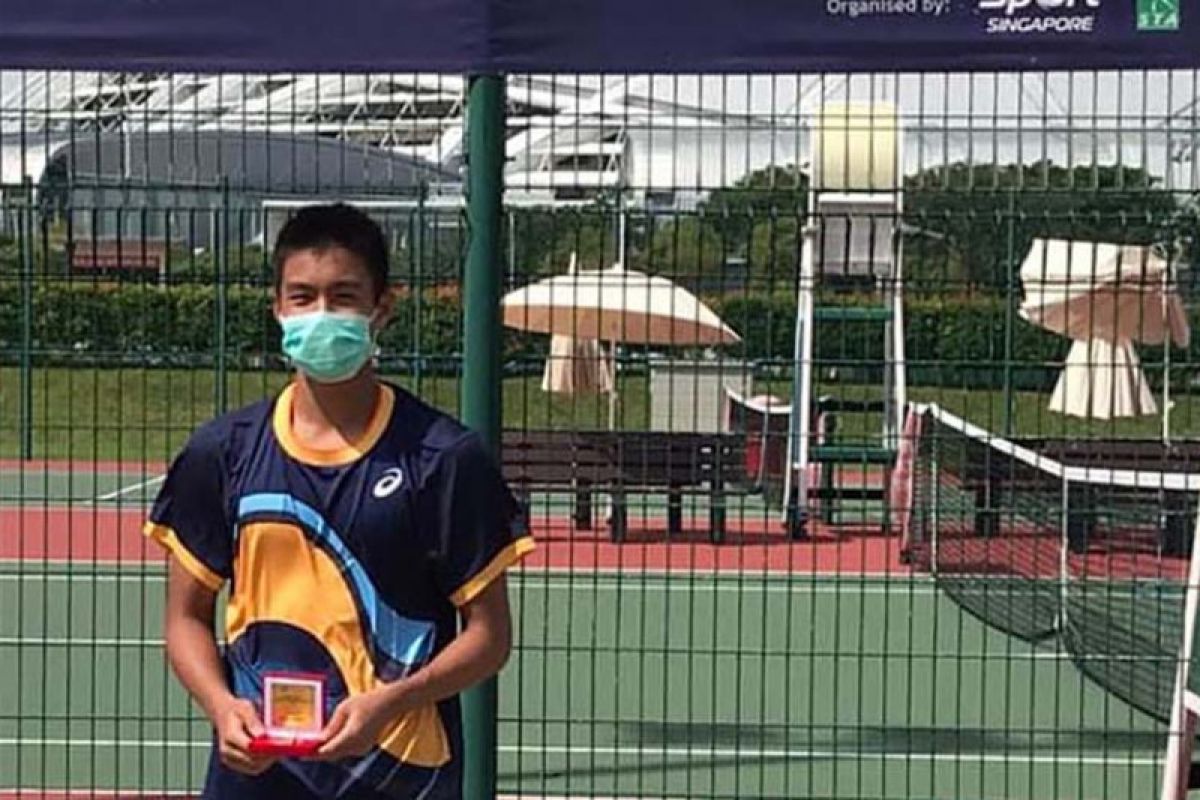 Petenis Indonesia Nathan Barki menangi gelar Singapore ITF Junior Championship