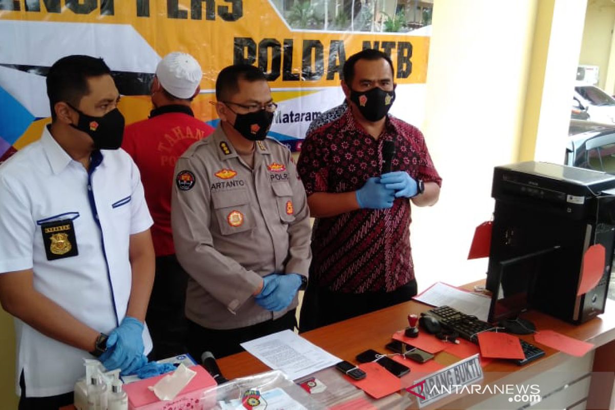 Palsukan surat rapid tes, pria di Kota Mataram ini dibekuk polisi