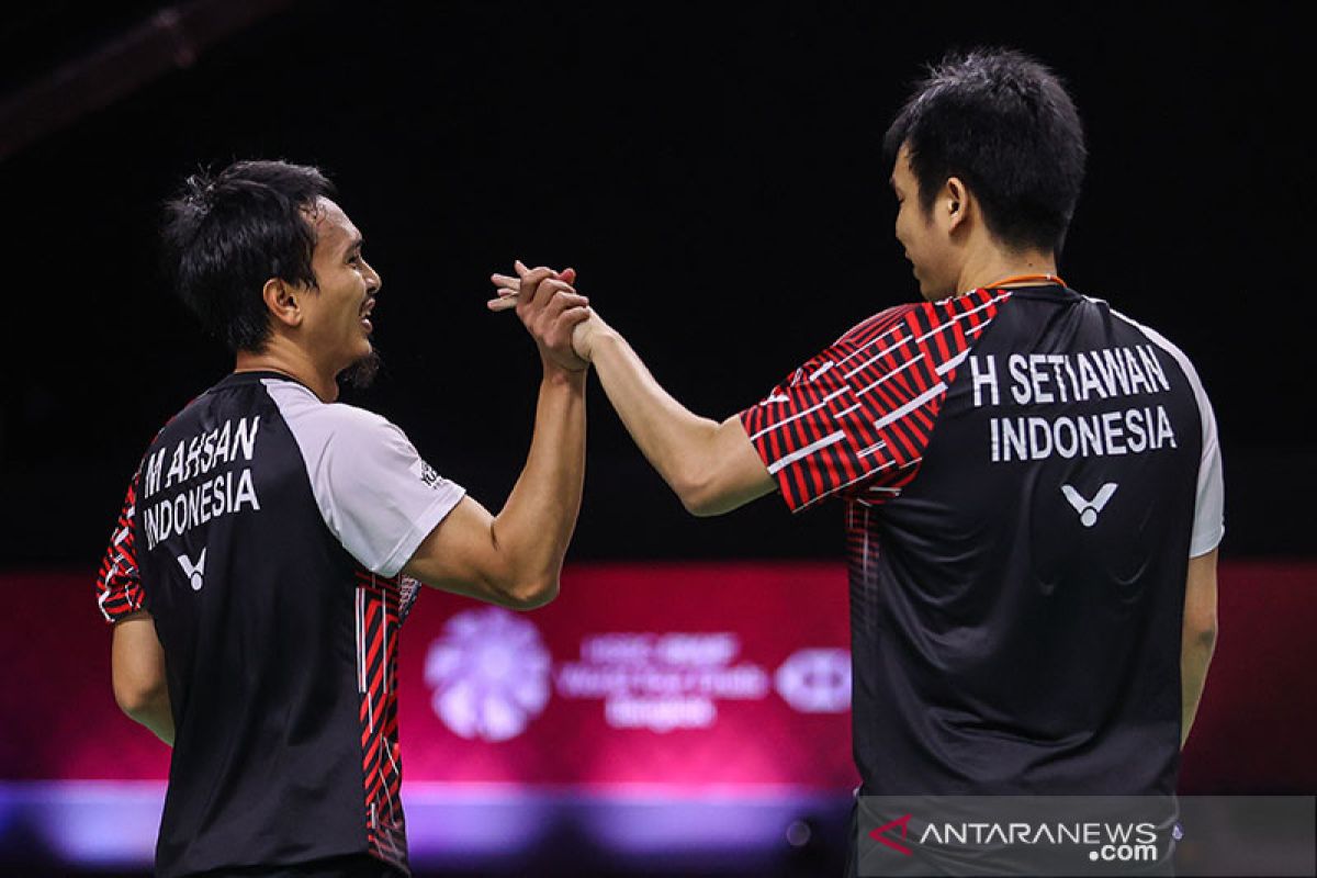 Hendra/Ahsan melenggang ke final World Tour Finals 2021