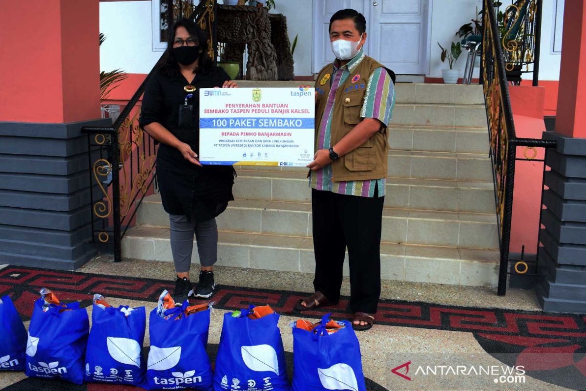 Taspen bantu sembako korban banjir Banjarmasin dan Batola