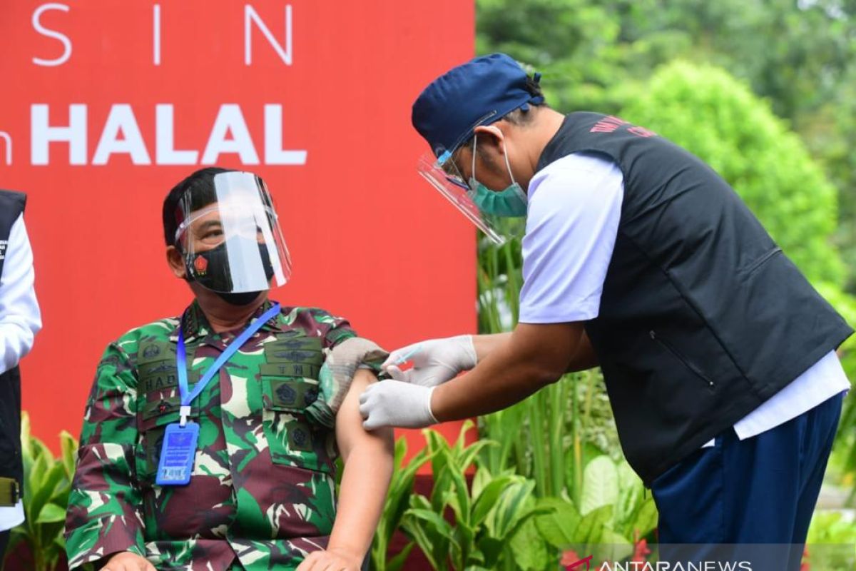 Vaksin COVID-19 bagi TNI-Polri akan dialokasikan pada akhir Februari