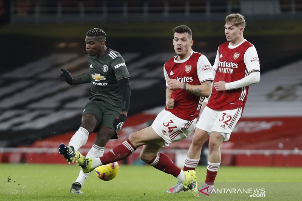 MU cetak rekor saat imbangi Arsenal 0-0 di Emirates