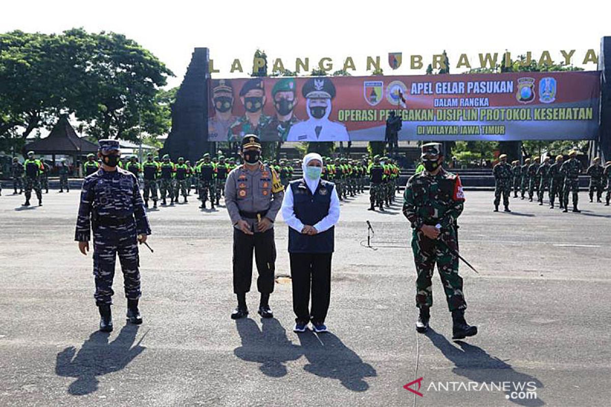 Forkopimda Jatim gelar operasi penegakan disiplin prokes