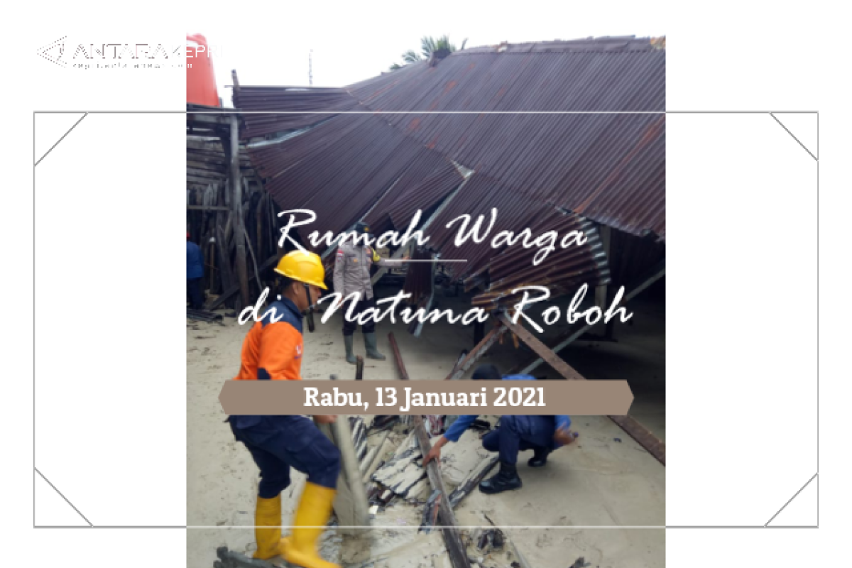 Rumah warga di Natuna roboh