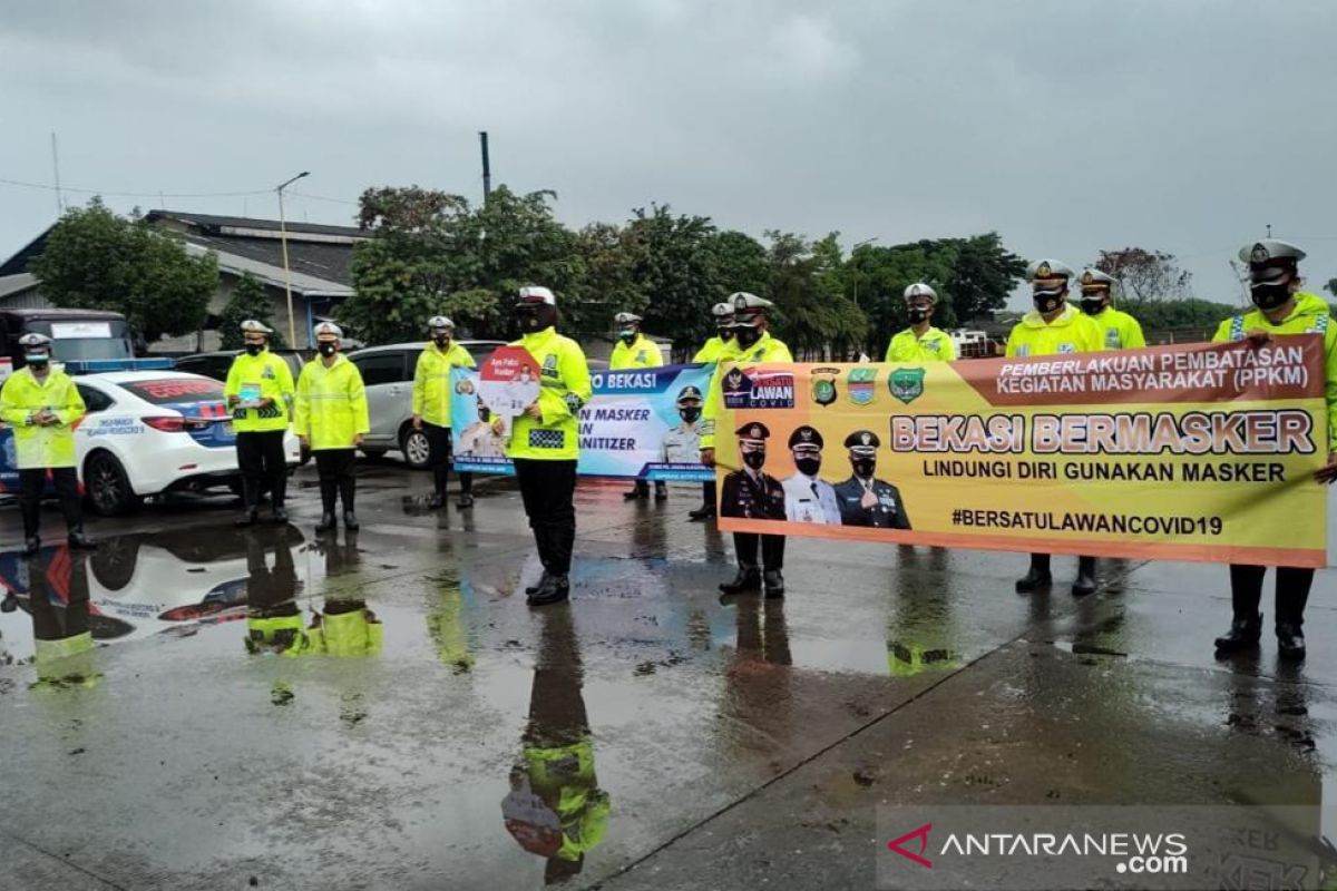 Polres Bekasi gencar sosialisasikan PPKM kepada masyarakat