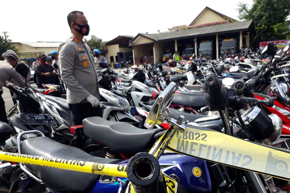 Polres Kediri amankan ratusan sepeda motor untuk balap liar