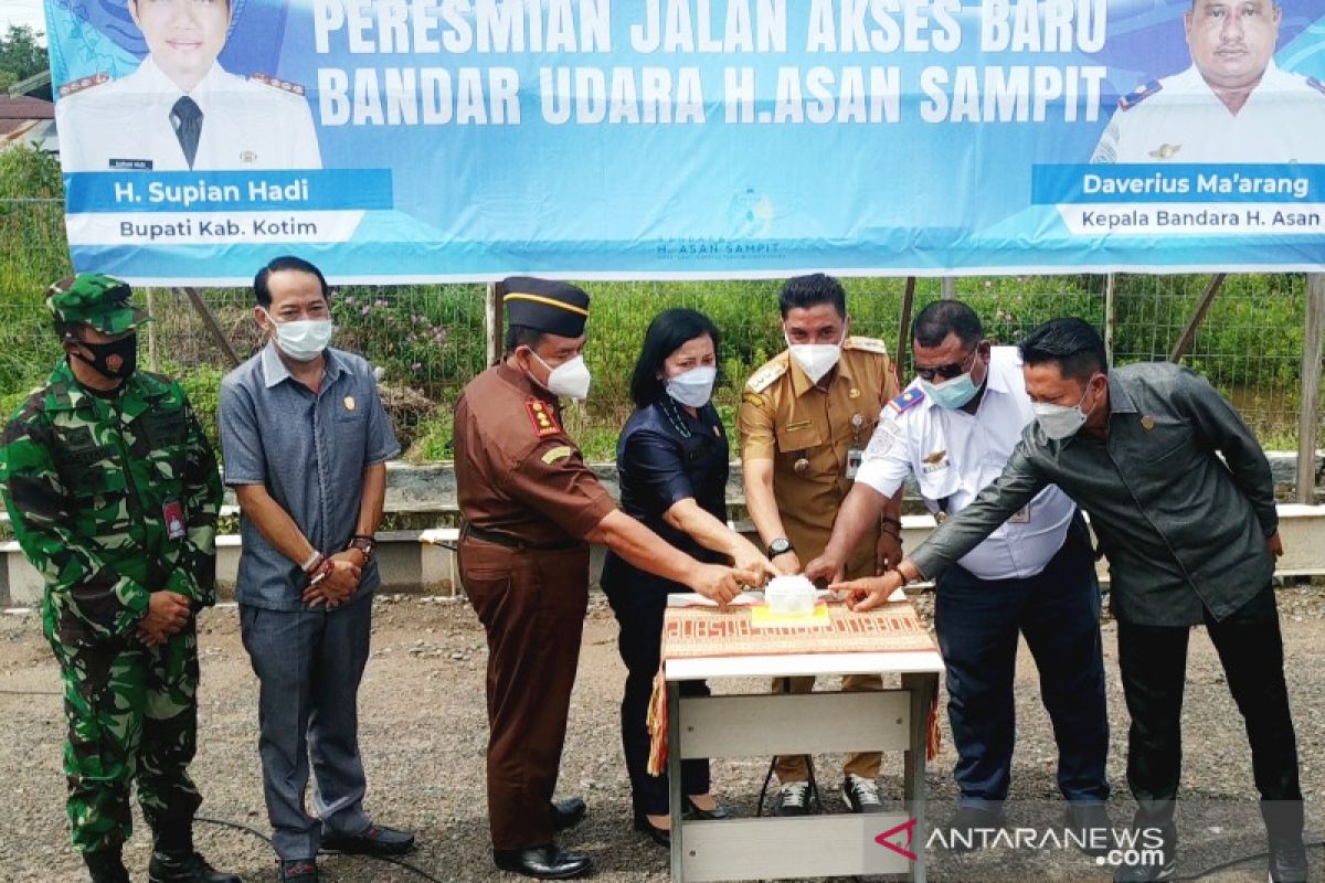 Akses masuk Bandara Haji Asan Sampit dipindah gunakan jalan baru