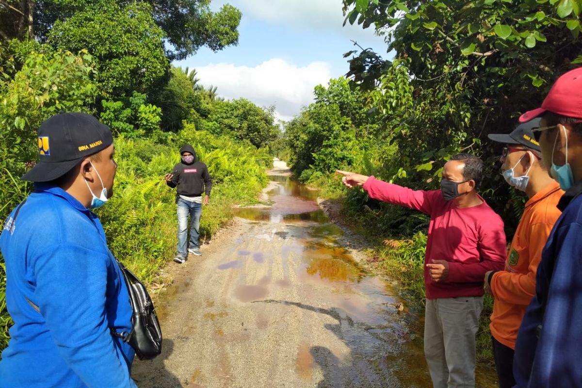 Jalan poros Desa Lukun - Sungai Tohor rutin tergenang banjir, ini sebabnya