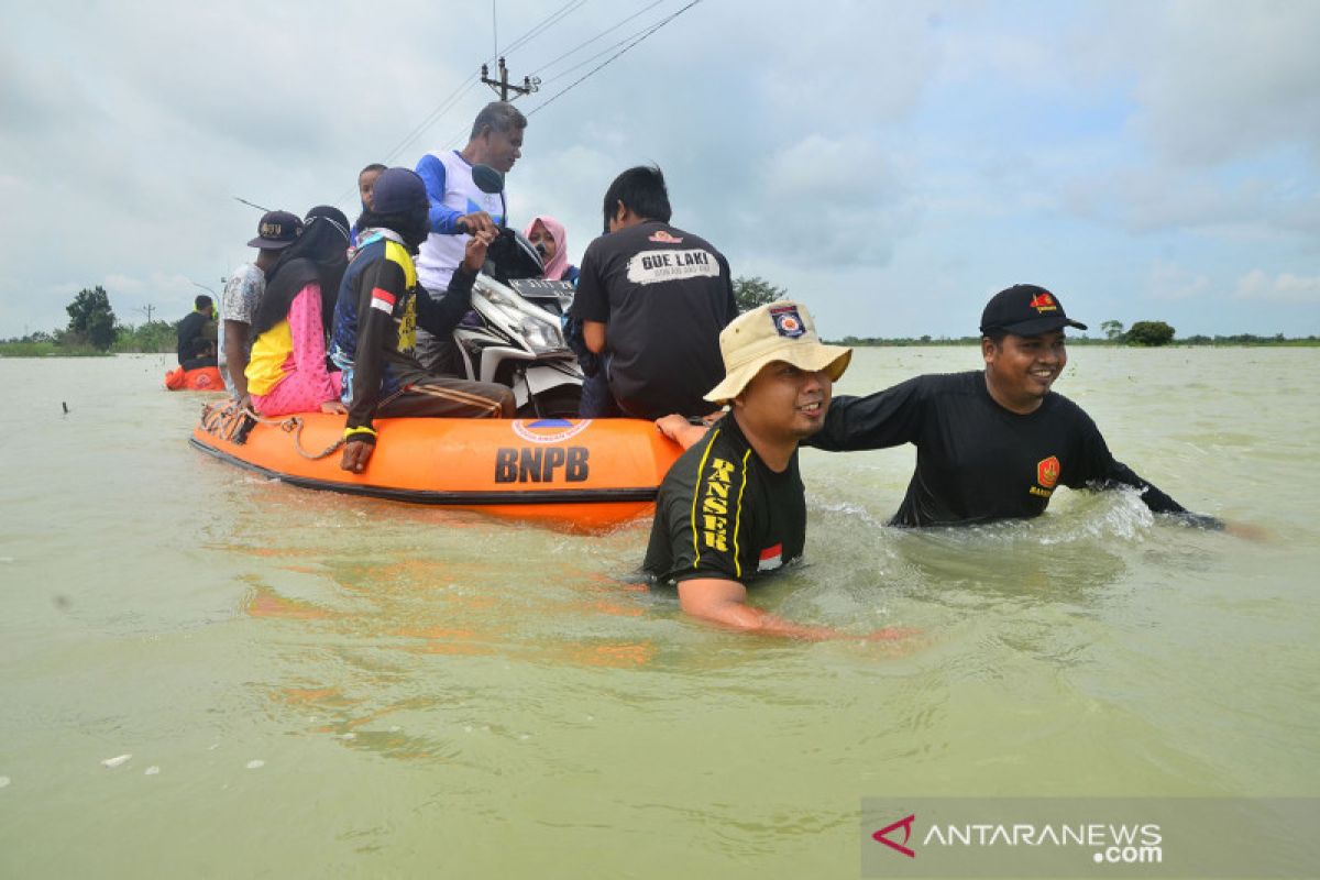 Jumlah wilayah terdampak banjir di Kabupaten Kudus mencapai 16 desa