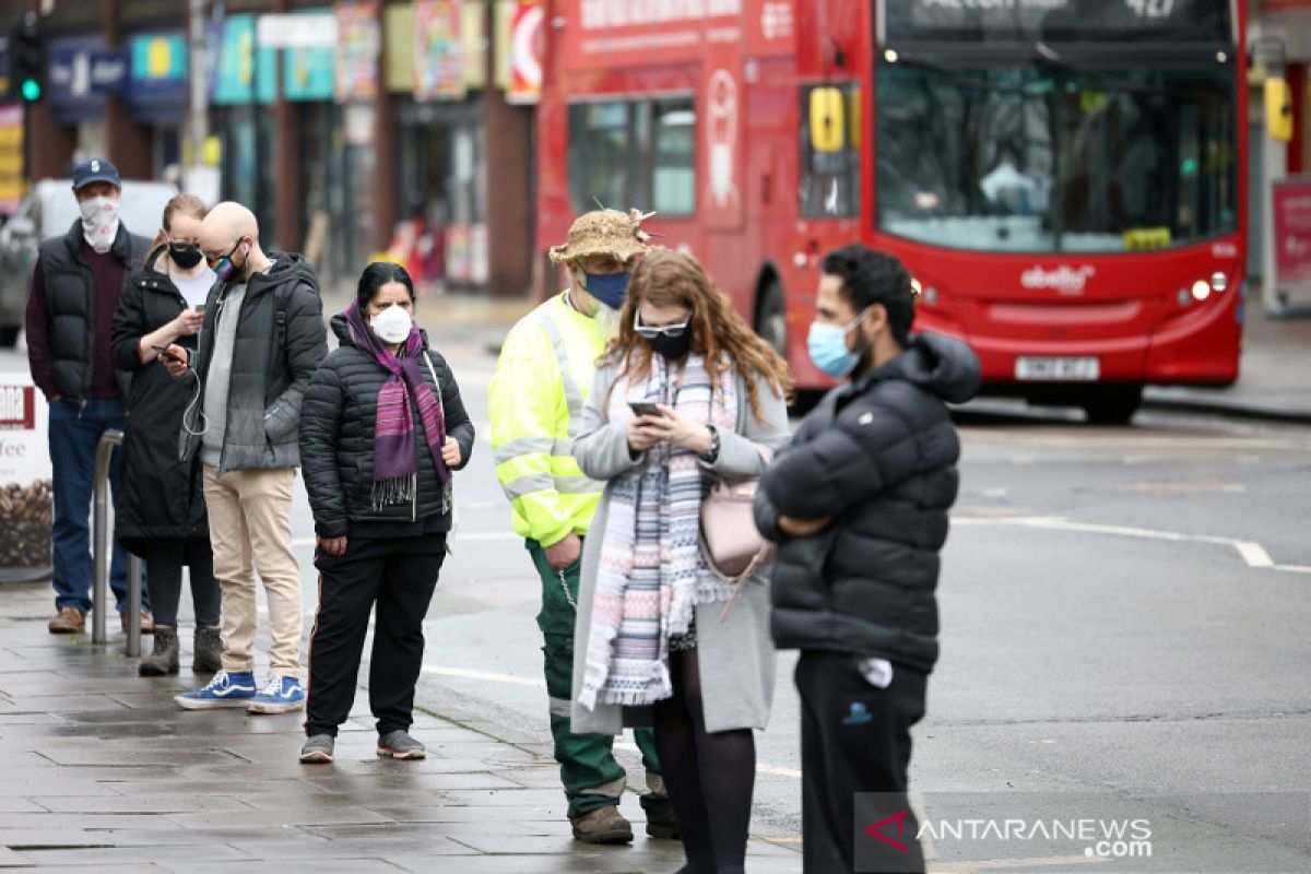 Inggris catat 799 kematian COVID-19, totalnya sepekan turun 26 persen