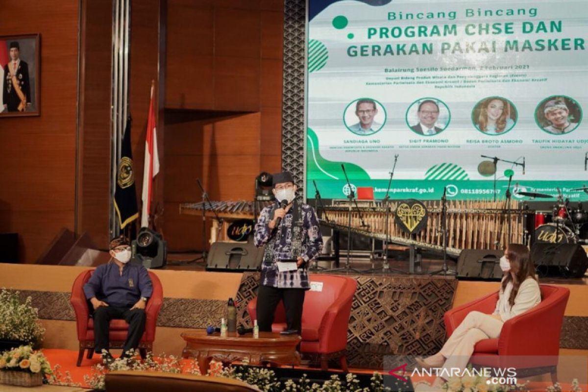 Kemenparekraf targetkan 6.500 pelaku parekraf sertifikasi CHSE tahun ini