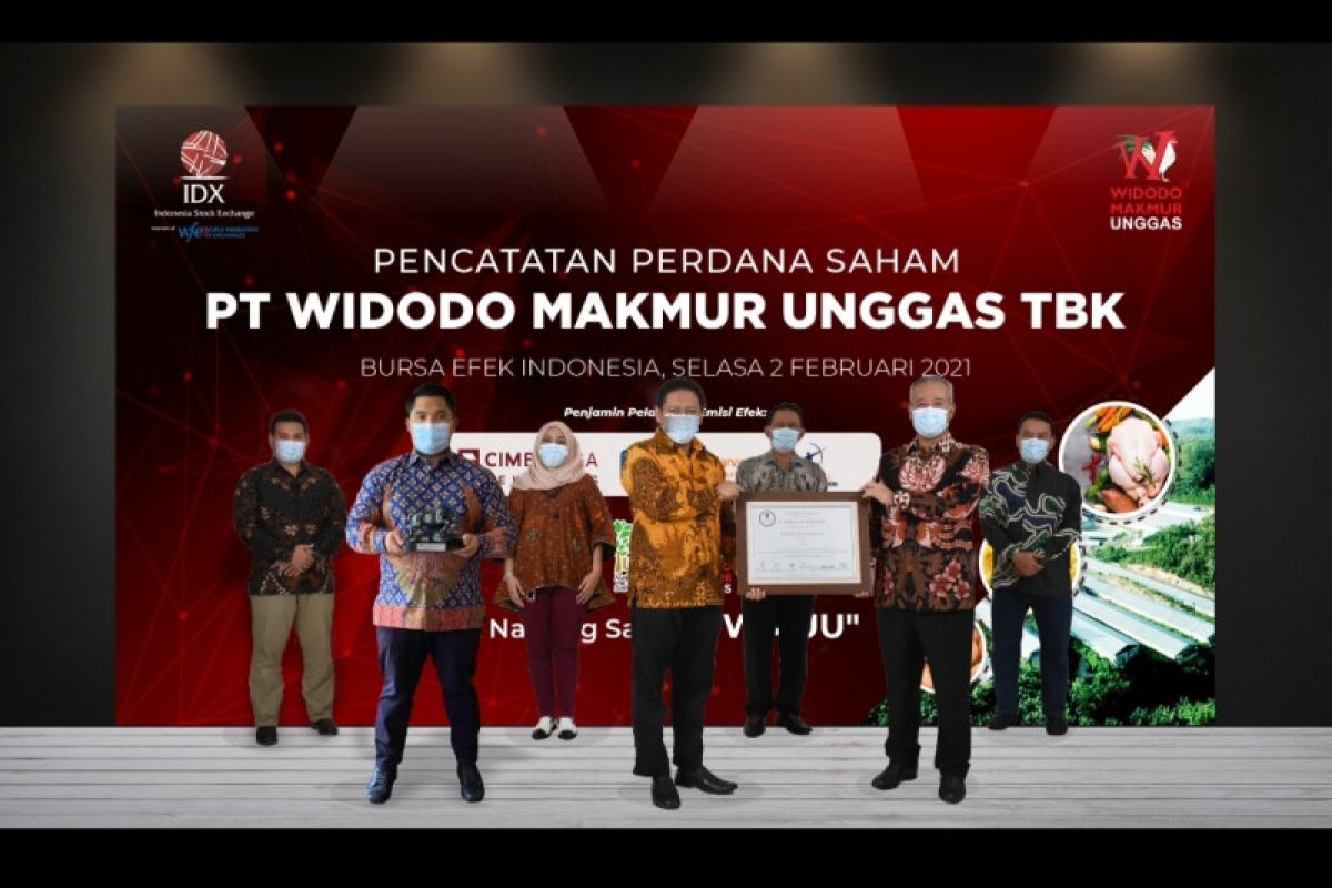 Perusahaan ternak ayam Widodo Makmur Unggas melantai di bursa