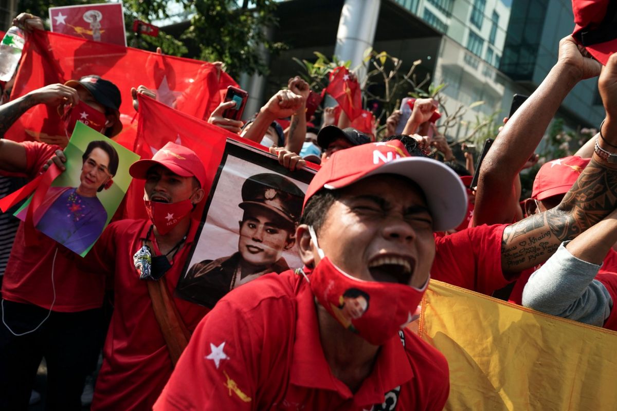 Pertemuan pertama pemerintahan, pemimpin kudeta Myanmar sebut pengambilalihan kekuasaan tak terelakkan