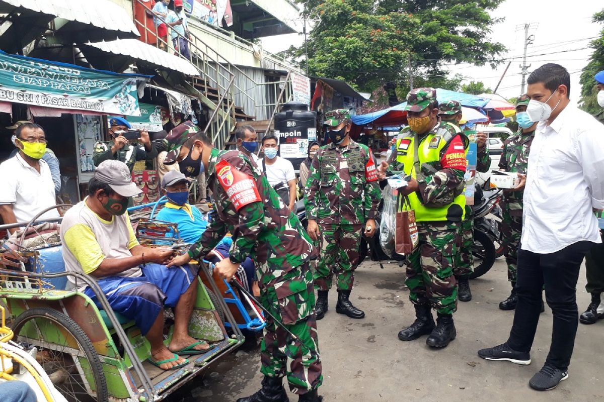 Danrem pantau penerapan protokol kesehatan di Kota Kediri