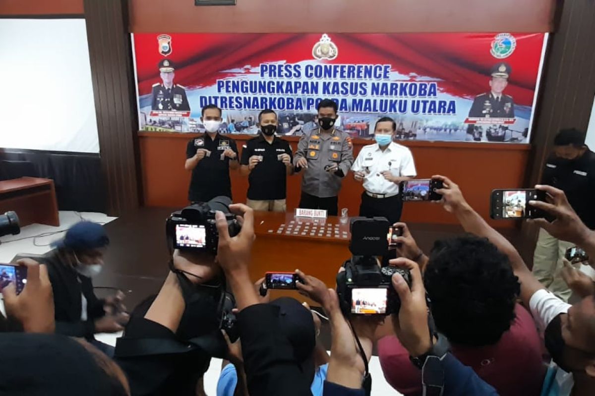 Lapas Ternate - Ditresnarkoba gagalkan penyelundupan 43 sachet narkoba