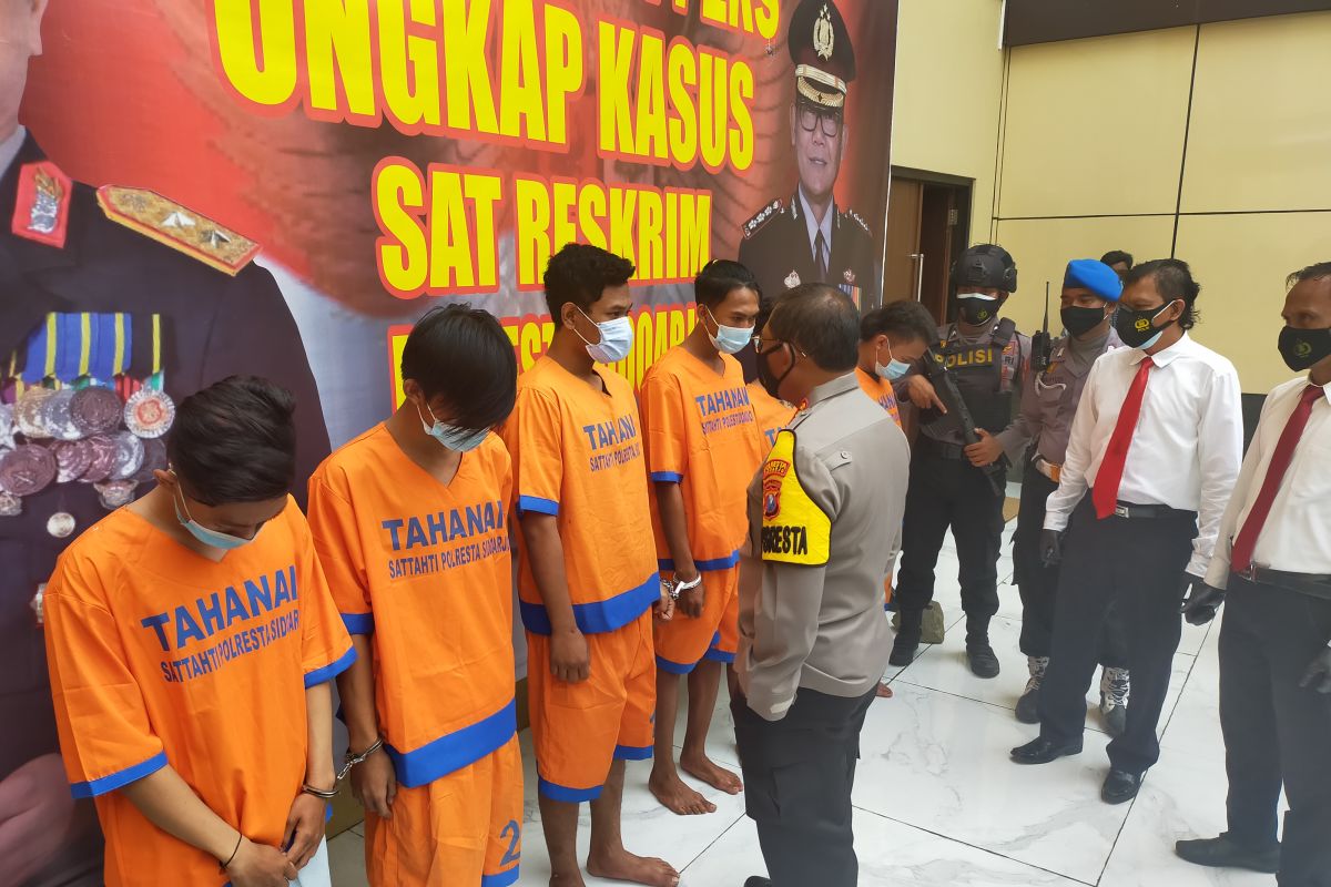 Polisi Sidoarjo tangkap delapan pelaku penganiayaan