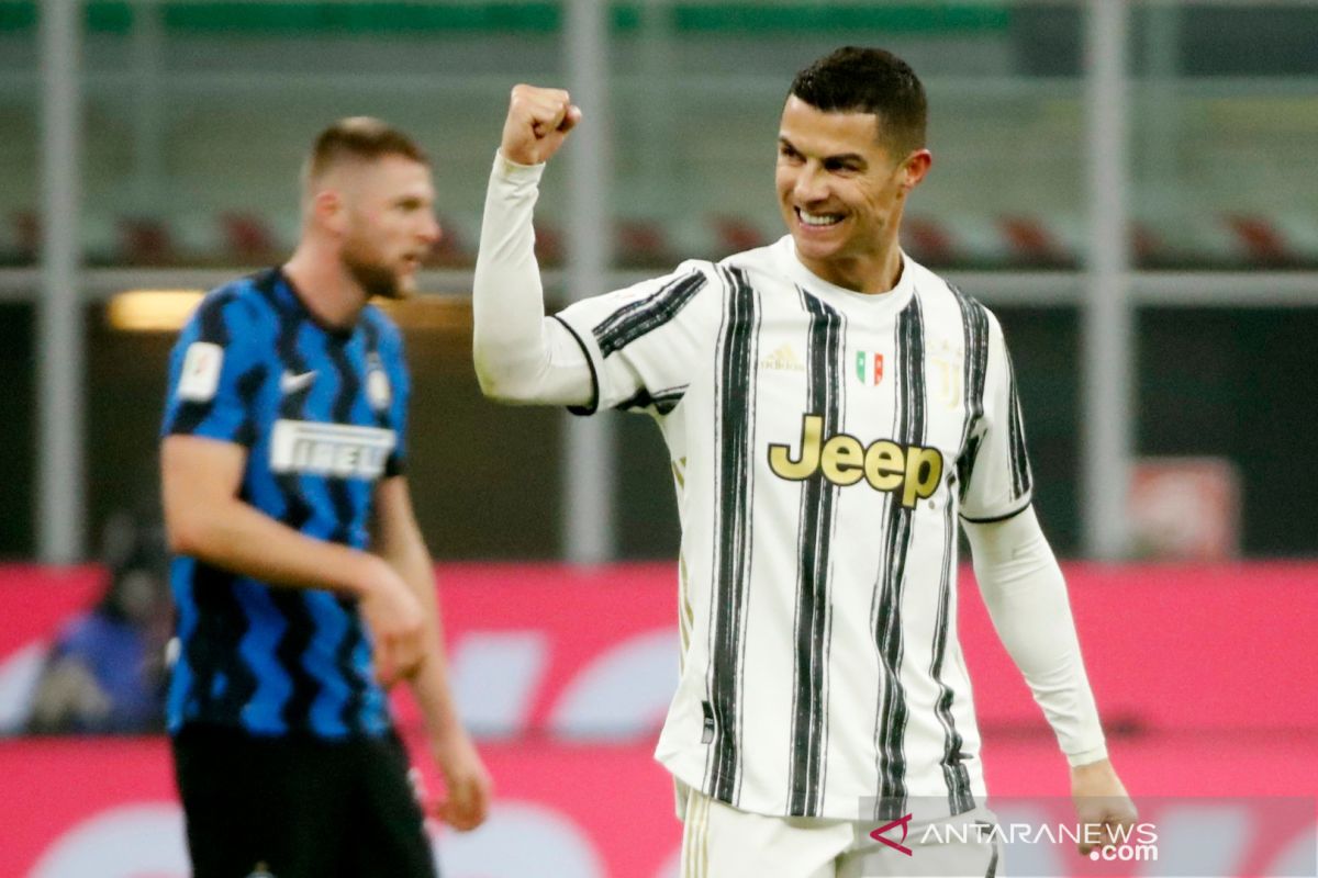 1-0, babak pertama Juventus-Roma, Ronaldo cetak gol lagi