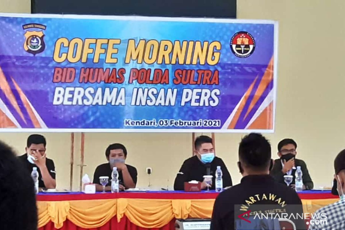 Perkuat Sinergitas dengan Pers, Polda Sultra Ajak Jurnalis Perangi Hoax