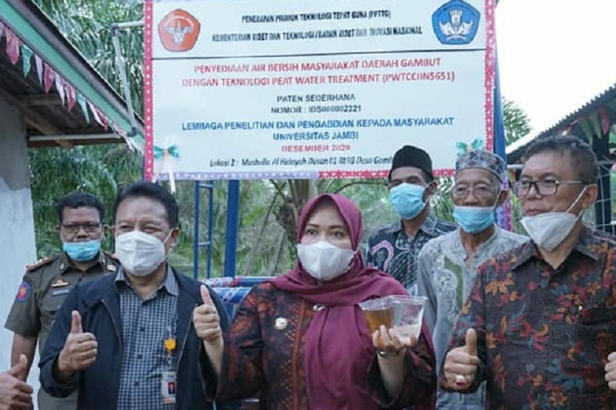 Bupati Muarojambi apresiasi Unja terapkan teknologi  penjernihan air gambut di Sungai Gelam