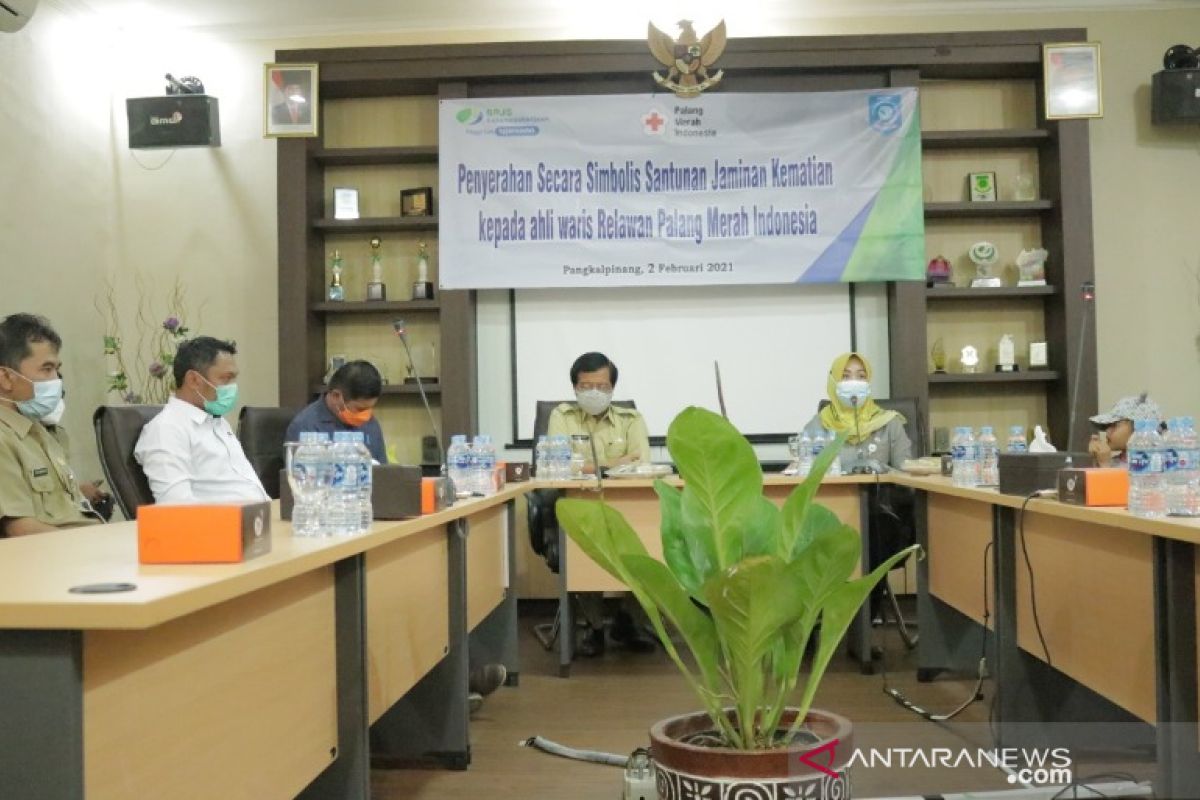 Relawan PMI asal Pangkalpinang terima santunan kematian