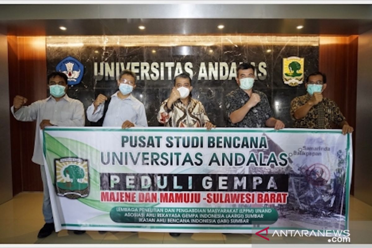 Unand turunkan Tim Pusat Studi Bencana investigasi dampak bencana gempa Sulbar