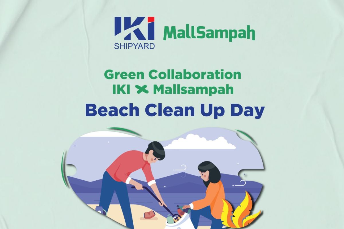 PT IKI gandeng MallSampah bersihkan pantai dan sisa material kapal