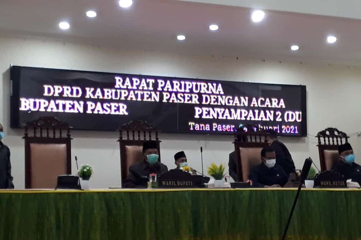 Pemkab Paser Sampaikan Dua Racangan Perda